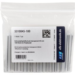 EFB-ELEKTRONIK EFB 5310045-100 - Protección de empalme, transparente, 45 mm, 100 piezas