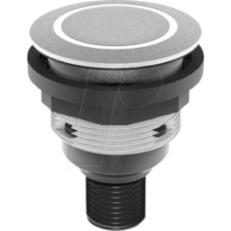 SCHLEGEL STLRWIC005 - Pulsador - 1 S, plata, anillo led blanco