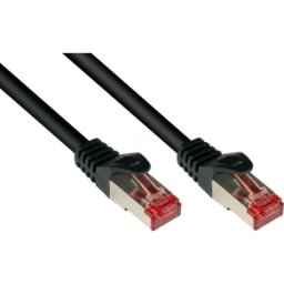 GOOD CONNECTIONS GC 8060-200S - Cable de interconexiones Cat.6, S/FTP PiMF, 250 MHz, negro, 20m
