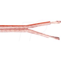 FREI LAT 400-10 - Cable de altavoz, 2x4,0mm², transp., anillo de 10 m