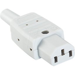 BACHMANN BACH 915.970 - Enchufe de electrodoméstico frío C13, blanco