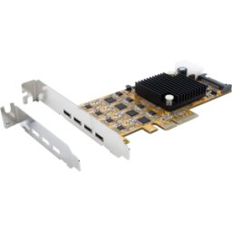 EXSYS EX-11495 - PCIe (x4) > 4 puertos C USB 3,2 Gen 1 incl. Soporte de perfil ba