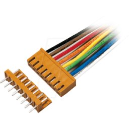 FREI PS 25/2G BR - Conector de placa recto, marrón, 2 clavijas