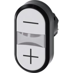 SIEMENS ACT00 3AB66-0AL0 - Pulsador doble SIRIUS ACT, 22 blanco - blanco