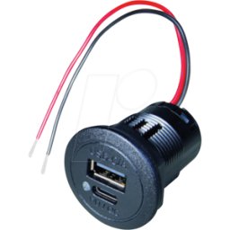 PROCAR BST 67353050 - Toma de corriente para coche «Power USB-C/A» empotrable, PD/QC,
