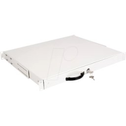 ROLINE 26210103 - Bandeja para teclado de 19", 1U, con cerradura, gris