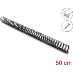 DELOCK 22076 - Canaleta para cables de 34 x 35 mm, para pegar y atornillar, 50
