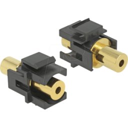 DELOCK 86383 - Conector jack hembra Keystone 3,5 mm de 4 clavijas>3,5 mm de 4 c
