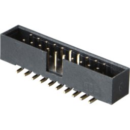 FREI WSL 2X10SMD 2,00 - Tapón de bandeja SMT, 20 pines, recto, chapado en oro