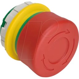 IDEC ID BV3SG02R - Botón de parada de emergencia, 22 mm, E-Stop, 2 SIN conta