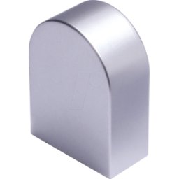 HEITRONIC HEIT VO-501465 - Tapa final plata mate PONZA, paquete de 2