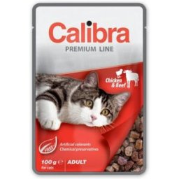 Calibra Premium Line Gato Adult Pollo y Ternera en Salsa Sobres 24 x 100 gr