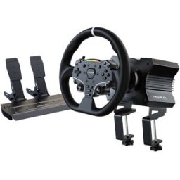 Moza Racing Conjunto R5 ( Base Volante R5 + Volante ES + Pedales SR-P + Soporte de Mesa R5)