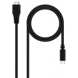 Nanocable 10.01.1201-BK cable USB 1 m USB 3.2 Gen 1 (3.1 Gen 1) USB C Micro-USB B Negro