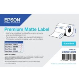 Epson Premium Matte Label Roll - 76mm x 127mm