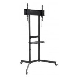TooQ “KEFRÉN” Soporte de suelo con Ruedas para pantallas de 37”-70”, Negro