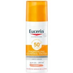 Eucerin cc crema solar con color medium fps50+ 50ml.