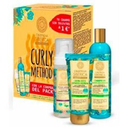 Natura siberica set curly oblepikha champu+gel rizos+espuma