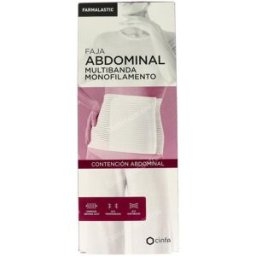 Farmalastic faja abdominal velcro t/4 130-140 cm blanco