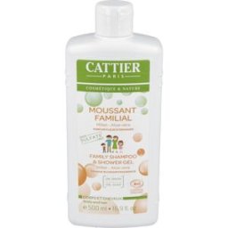 Cattier gel de ducha y champu familiar sin sulfatos 500ml.