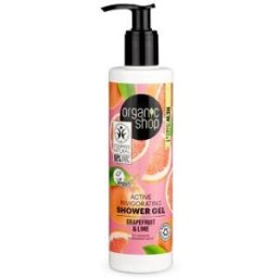 Organic shop gel de ducha vigorizante pomelo-lima 280ml.