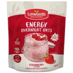 Linwoods energia avena overnight fresa 300 gr vegan