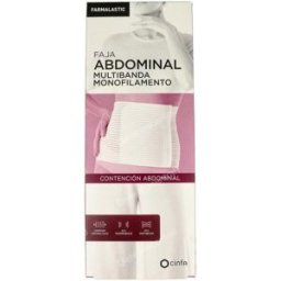 Farmalastic faja abdominal velcro t/3 115-130 cm blanco