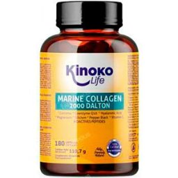 Kinoko life colageno marino 2000 dalton 180 cap.