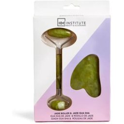 Idc Institute Gua Sha De Jade & Rodillo de Jade 2 Piezas