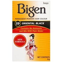 Bigen Tinte Permanente en Polvo 6 gr 59 Negro Oriental