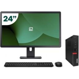 Pack Lenovo M920s SFF i5 8500 16GB SSD 256GB + LCD 24" + Tecl y Ratón Inalámbrico + WiFi