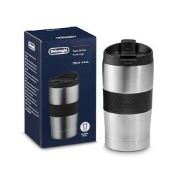De'Longhi Taza de viaje de acero inoxidable de doble pared, 235 ml DLSC074