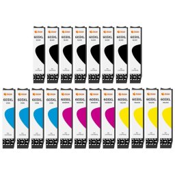 Pccom Essential Epson 603XL Cartucho Tinta Compatible Negro/Cian/Magenta/Amarillo Pack 20