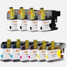 Pccom Essential Brother Lc227xl/lc225xl Cartucho Tinta Compatible Negro/cian/magenta/amarillo Pack 10