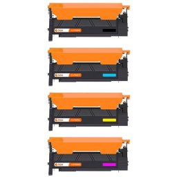PcCom Essential Samsung CLT-K406S/CLT-C406S/CLT-M406S/CLT-Y406S/CLP360/CLX3305 Tóner Compatible Negro/Cian/Magenta/Amarillo Pack 4