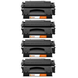 PcCom Essential HP Q7553A/53A Tóner Compatible Negro Pack 4