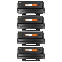 PcCom Essential Ricoh Aficio SP100E/SP112 Tóner Compatible Negro Pack 4
