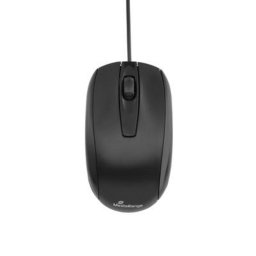 Ratón MediaRange MROS210 USB 1000 DPI Negro Ergonómico Cableado