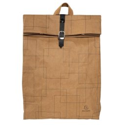 Mochila EXACOMPTA Eterneco para portátil hasta 14" papel lavable 17 l marrón