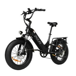 Bicicleta Eléctrica Pixar Ride1 500W 48V 10.4Ah 20" Negro