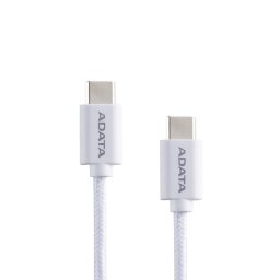 Cable USB-C a USB-C 2 m 100 W Carga Rápida ADATA CACC-200PN-WH