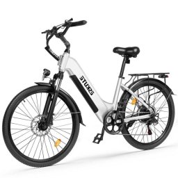 Bicicleta Eléctrica Eskute C202 250W 48V 17.5Ah 26" Blanco