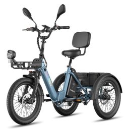 Bicicleta Eléctrica Fafrees F20 Mate II 250W 48V 20" Gris Azulado