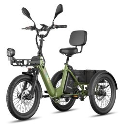 Bicicleta Eléctrica Fafrees F20 Mate II 250W 48V 21Ah 20" Verde Militar