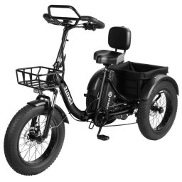 Bicicleta Eléctrica Eskute Pro T302 250W 20" Negra autonomía ampliada