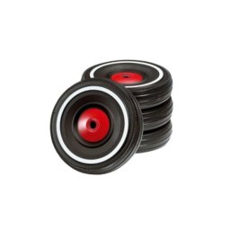 Juego de ruedas silenciosas BIG Whisper Wheels para Bobby Car negro