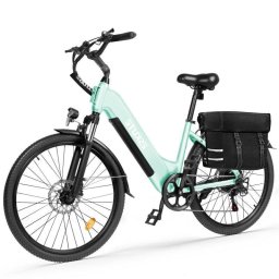 Bicicleta Eléctrica Eskute C202 Verde 26" 250W 48V 17,5Ah transmisión Shimano