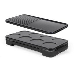Plancha para crepes 2 en 1 Livoo 1500 W 8 mini crepes placas extraíbles