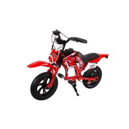 Motocicleta eléctrica para niños JKING C6 Motor 200 W Batería 25,2 V 2,6 Ah 12" Rojo