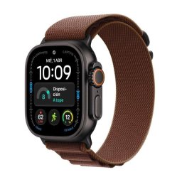 Apple Watch Ultra 4 GPS + Cellular 49mm Caja de Titanio Negra con Correa Loop Alpine Borgoña M